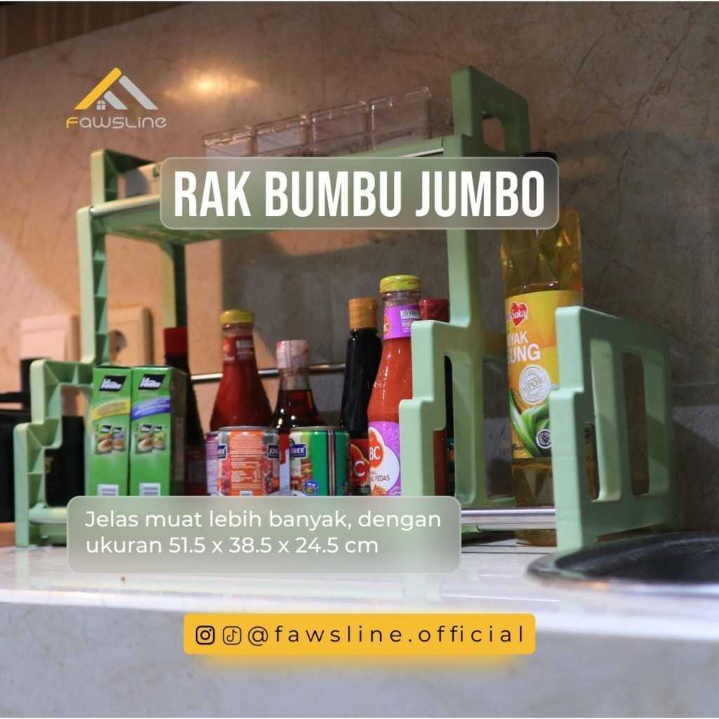 Rak Bumbu Dapur / Rak Bumbu Dapur Anti-Karat & Anti-Rayap / Rak Bumbu Kokoh Anti Banting / Lemari Bu