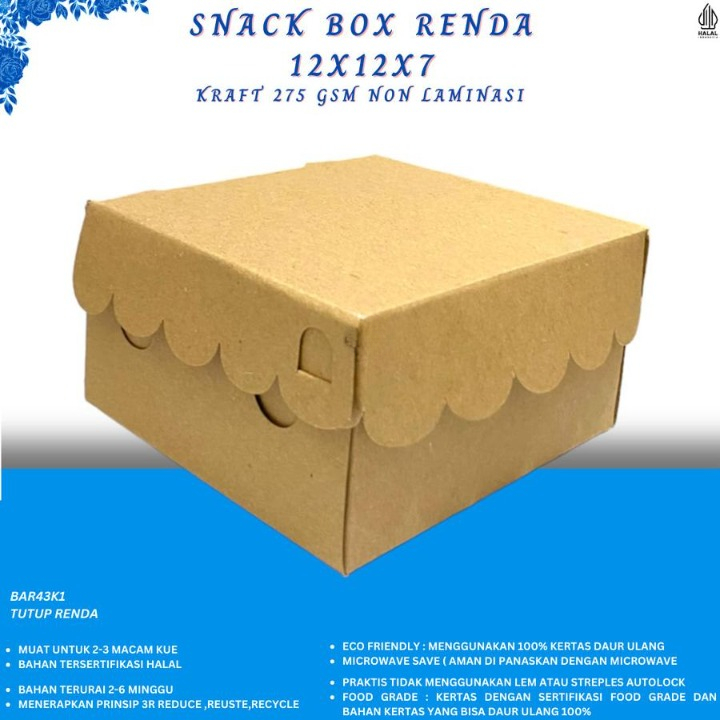 

Dus Snack Kotak Coklat Polos Box Isi 1 Pcs Ukuran 12 x 12 x 7 Cm Non Laminasi Box Kardus Kraft