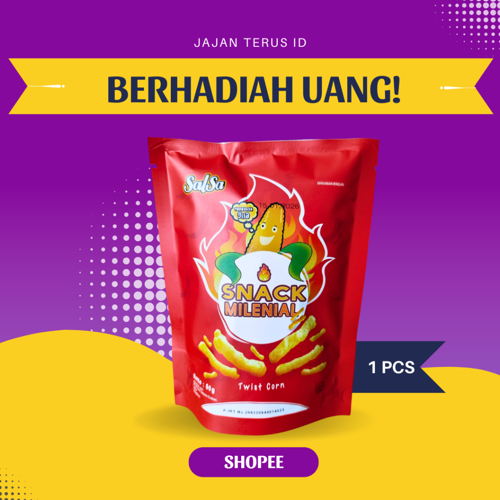 

Salsa Twist Corn – Snack Salsa + Camilan Kekinian Kantoran + Bonus Uang + Cemilan Viral