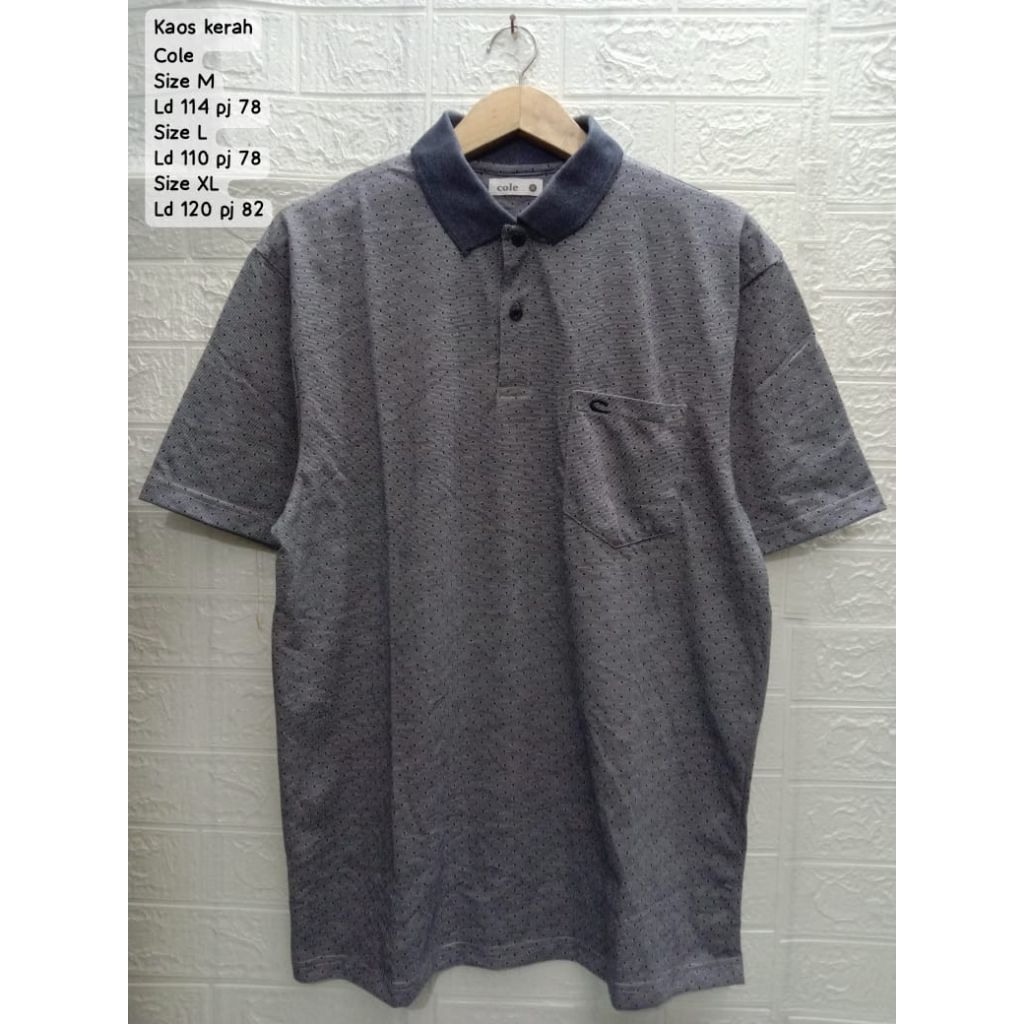 kaos kerah pria dewasa cole