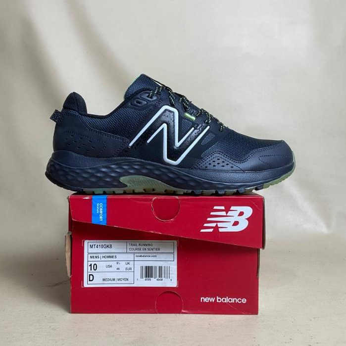SEPATU RUNNING TRAIL NB 410 V8 Black Green ORIGINAL 100%