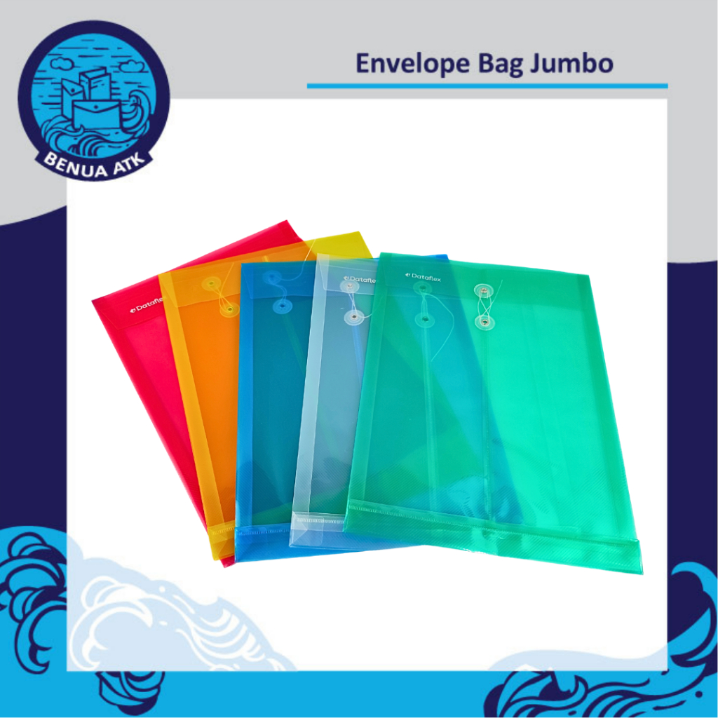 

Map Plastik Tali / Envelope Bag Jumbo Dataflex (isi 12 pcs) DF-7212