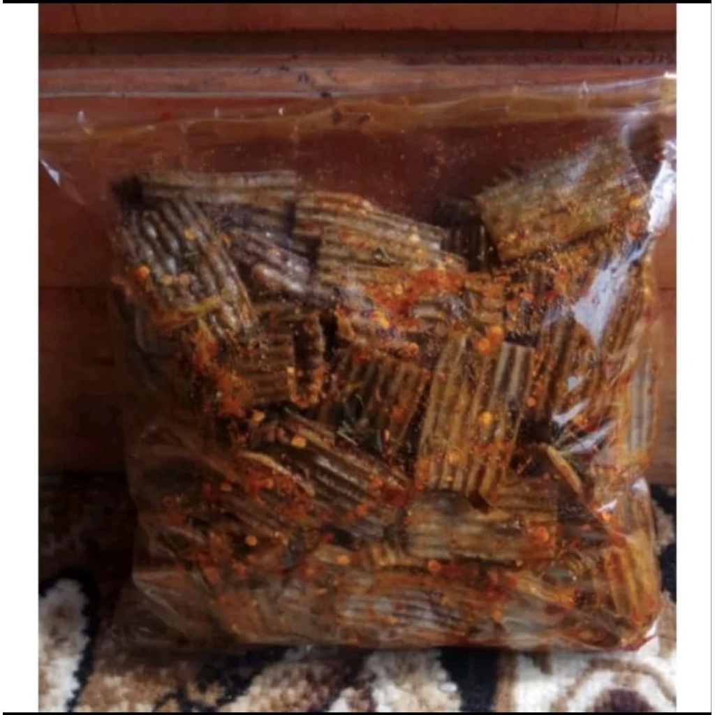 

KRUPUK JENGKOL VIRAL EXTRA PEDAS DAUN JERUK ISI 1KG