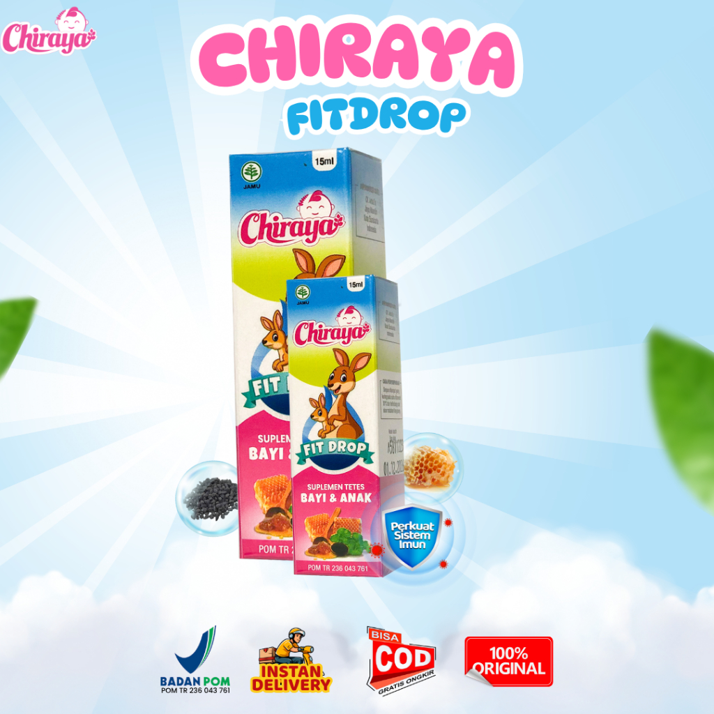 Chiraya Fit Drop Vitamin Penambah Nafsu Makan Bayi 15ml untuk Pelancar Bicara - Grosiranmpasi