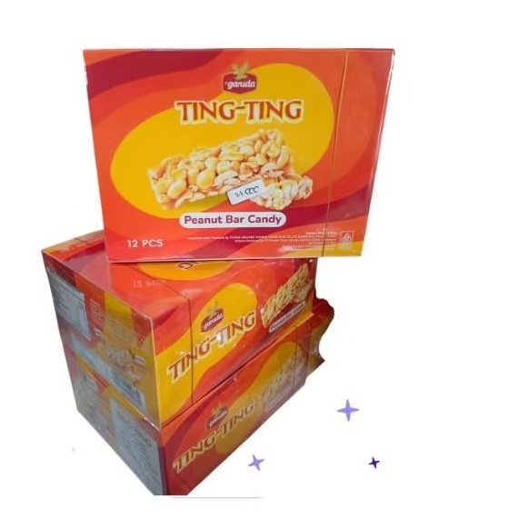 

Garuda ting ting peanut bar candy isi 12 pcs