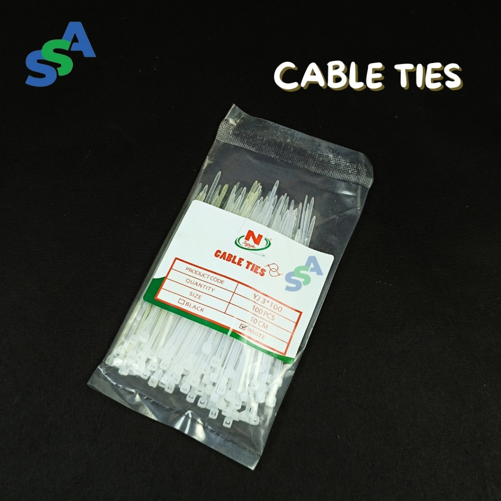 

CABLE TIES PUTIH 10 CM ISI 100 PCS / KABEL TIES