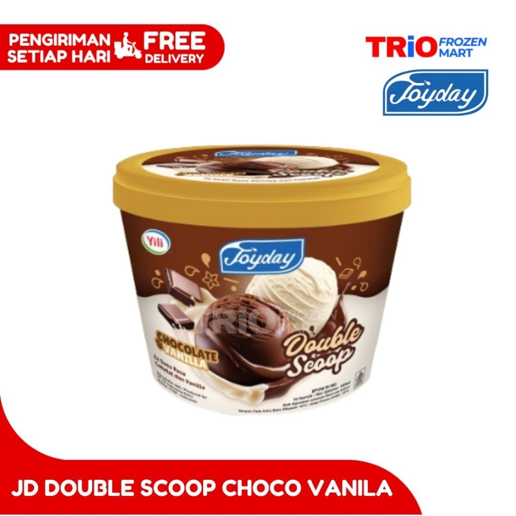 

JOYDAY Ice Cream DOUBLE SCOOP CHOCO VANILLA - Khusus Instant