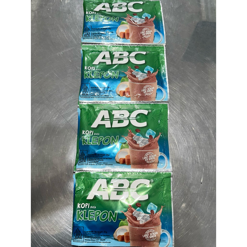

ABC kopi rasa klepon per renteng 10x25gr