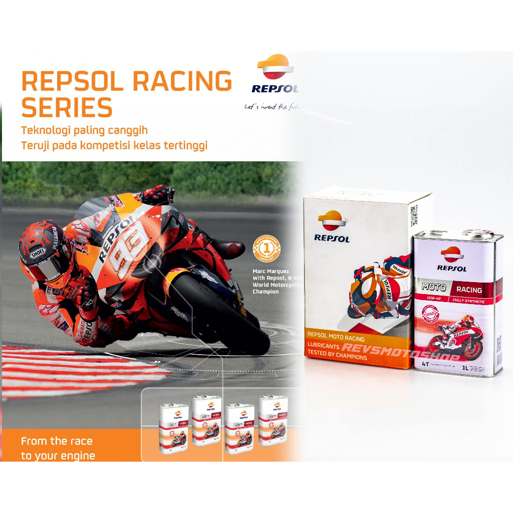 REPSOL OLI Racing Fully Synthetic 10w-40 - ORIGINAL