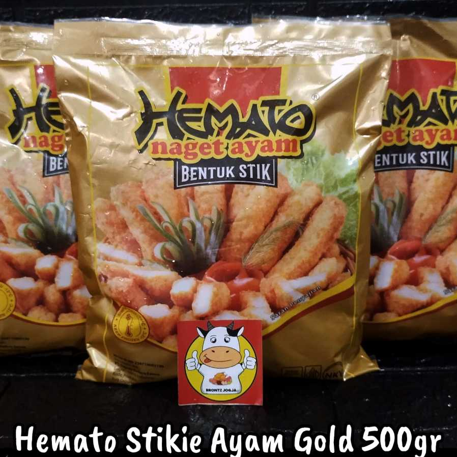 

HEMATO NUGGET AYAM STIKIE GOLD 500GR - FROZEN FOOD - BRONTZ JOGJA