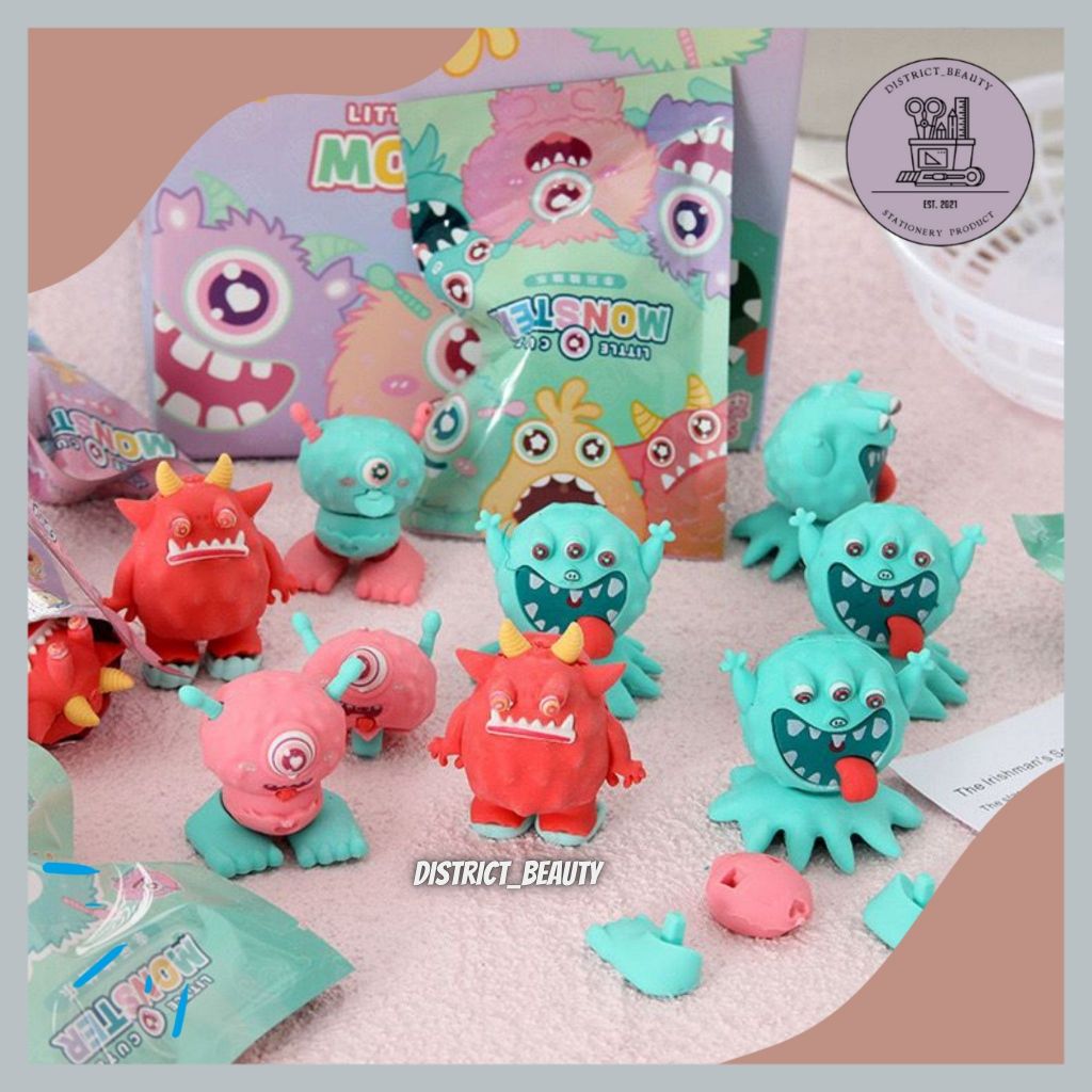 

PENGHAPUS MISTERI LITTLE MONSTER PENGHAPUS BONEKA 3D MONSTER ALIEN SERIES MYSTERY BAG ERASER PENGHAPUS LUCU UNIK TERMURAH
