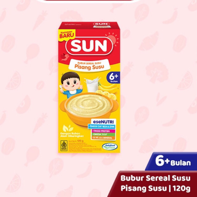 Sun bubur Pisang Susu 6+