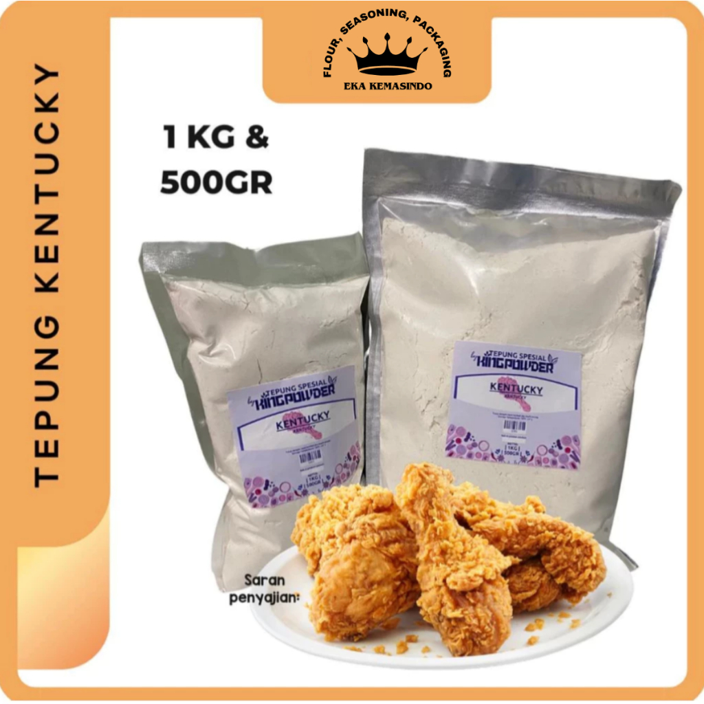 

Tepung Kentucky / Tepung Fried Chicken / Tepung Crispy / Tepung Serbaguna