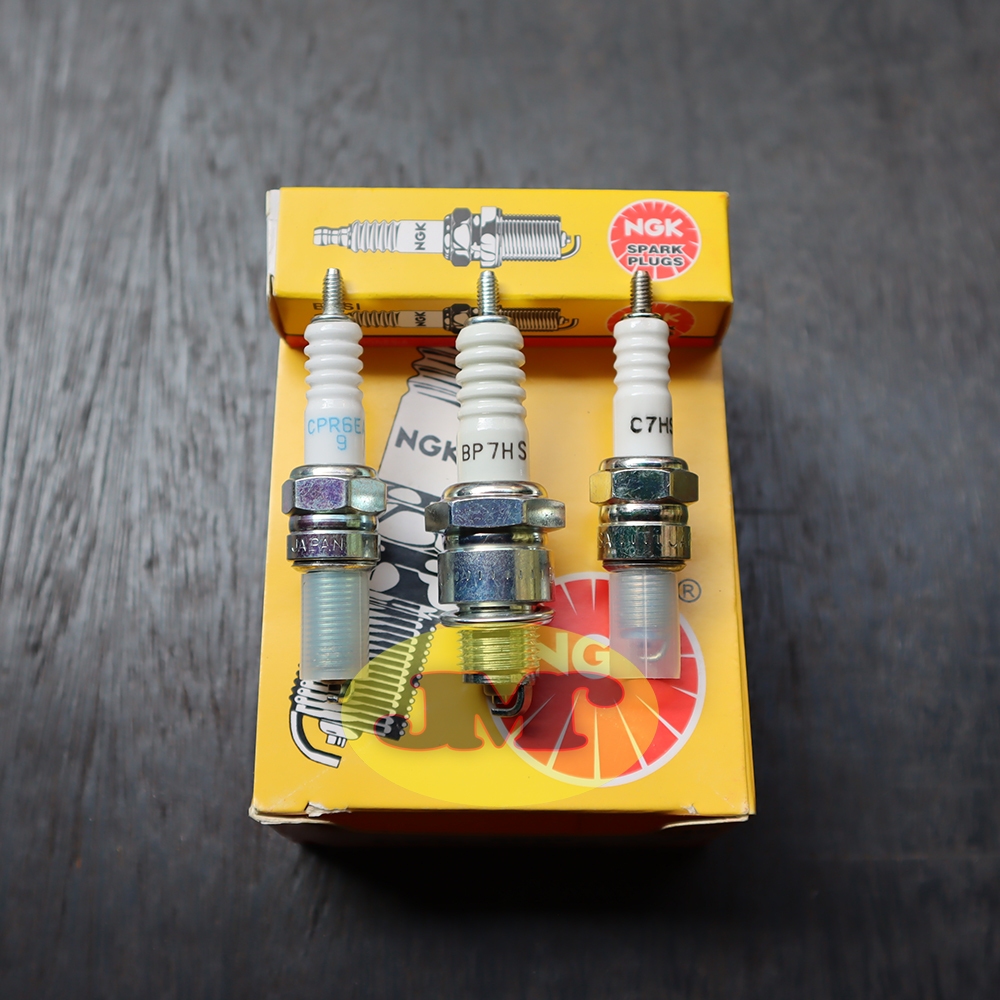 Busi Motor NGK Seri C7HSA Pendek CPR6EA-9 Panjang BP7HS 2 Tak 1Pcs