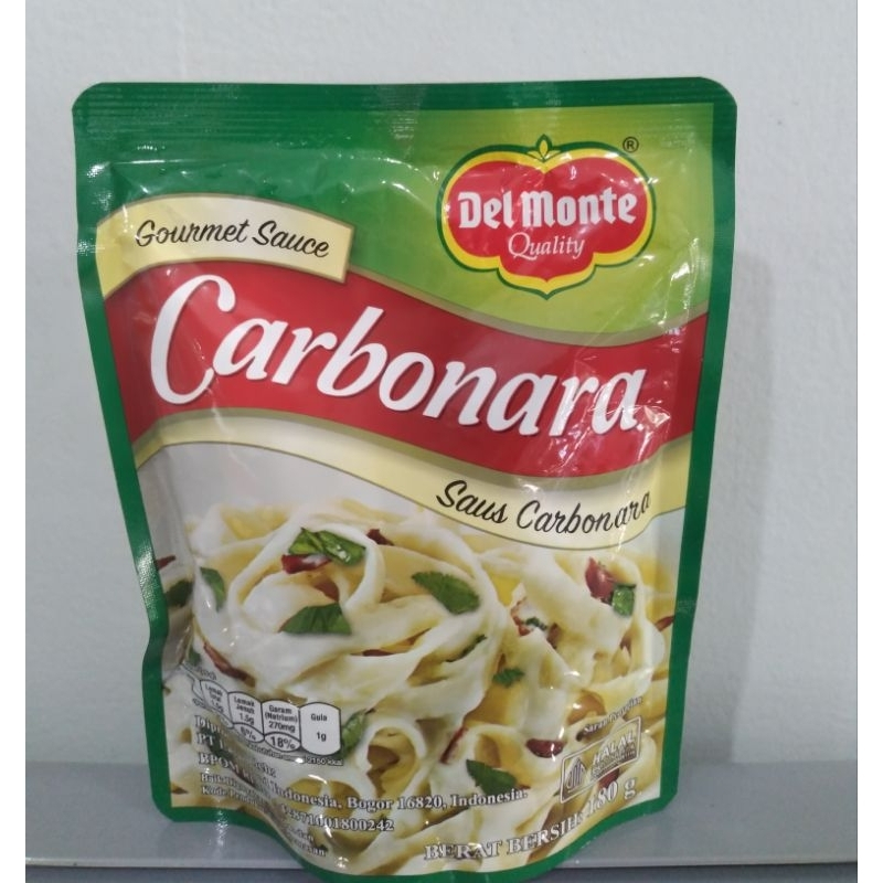 

[oddsolshop] pekanbaru/Del Monte Carbonara Sauce 180GR Saus Karbonara Halal Gourmet Pasta Food Mix