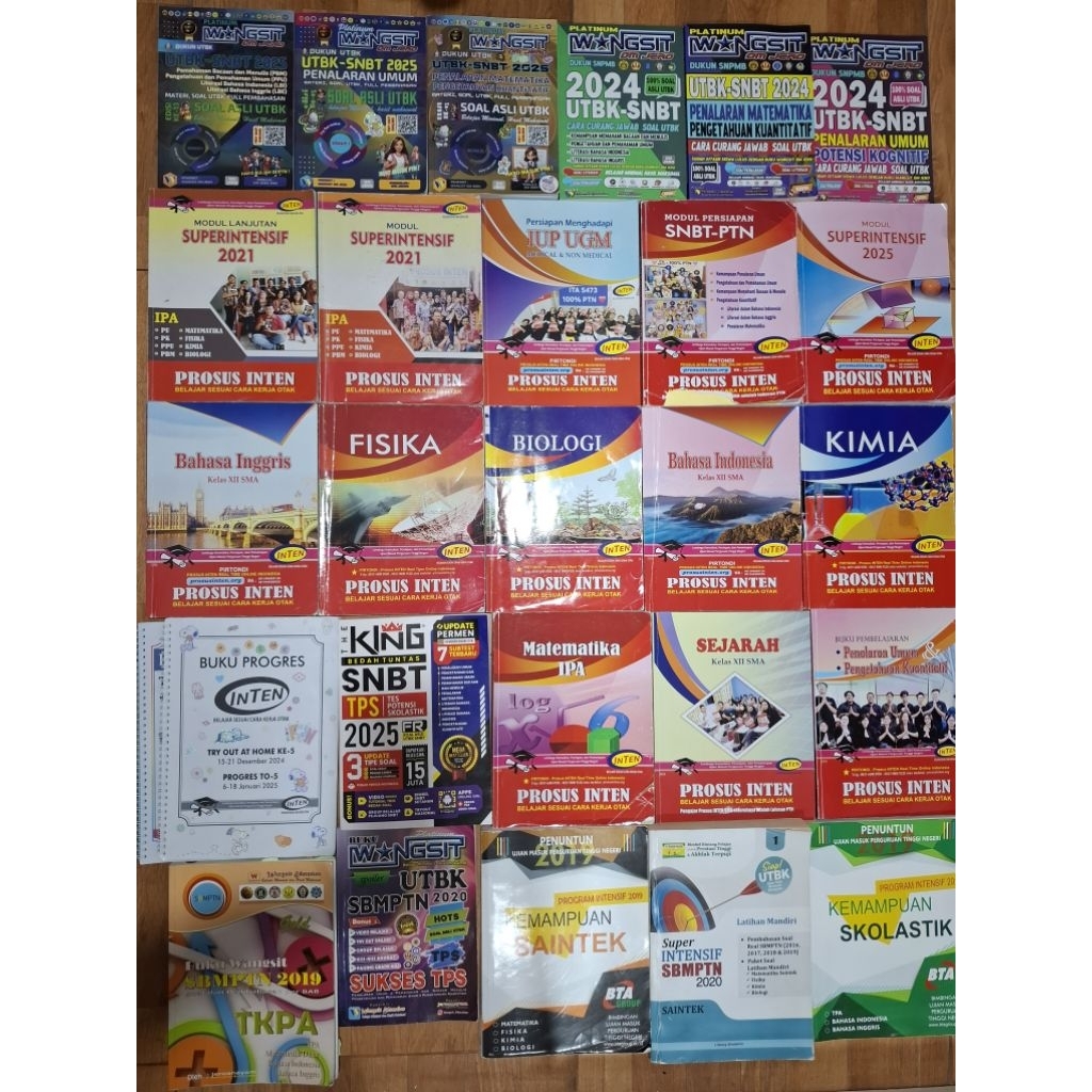 BUKU INTEN SAINTEK SOSHUM INTENSIF SUPERINTENSIF, INTEN IUP UGM  2021-2025