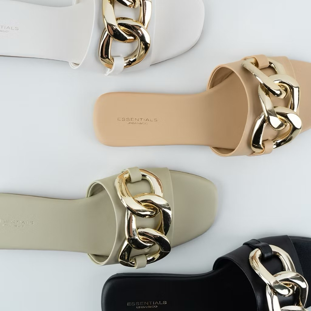 URBAN&CO Sandal Teplek Wanita Sandal Kekinian