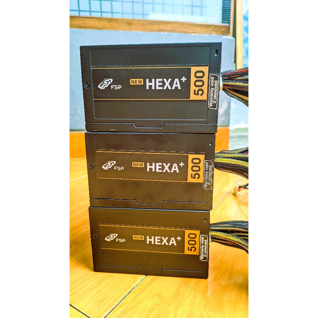 Power Supply FSP HEXA+ 500W PSU Kabel Lengkap untuk PC Gaming | Power Supply FSP | PSU HEXA+ | 500W 