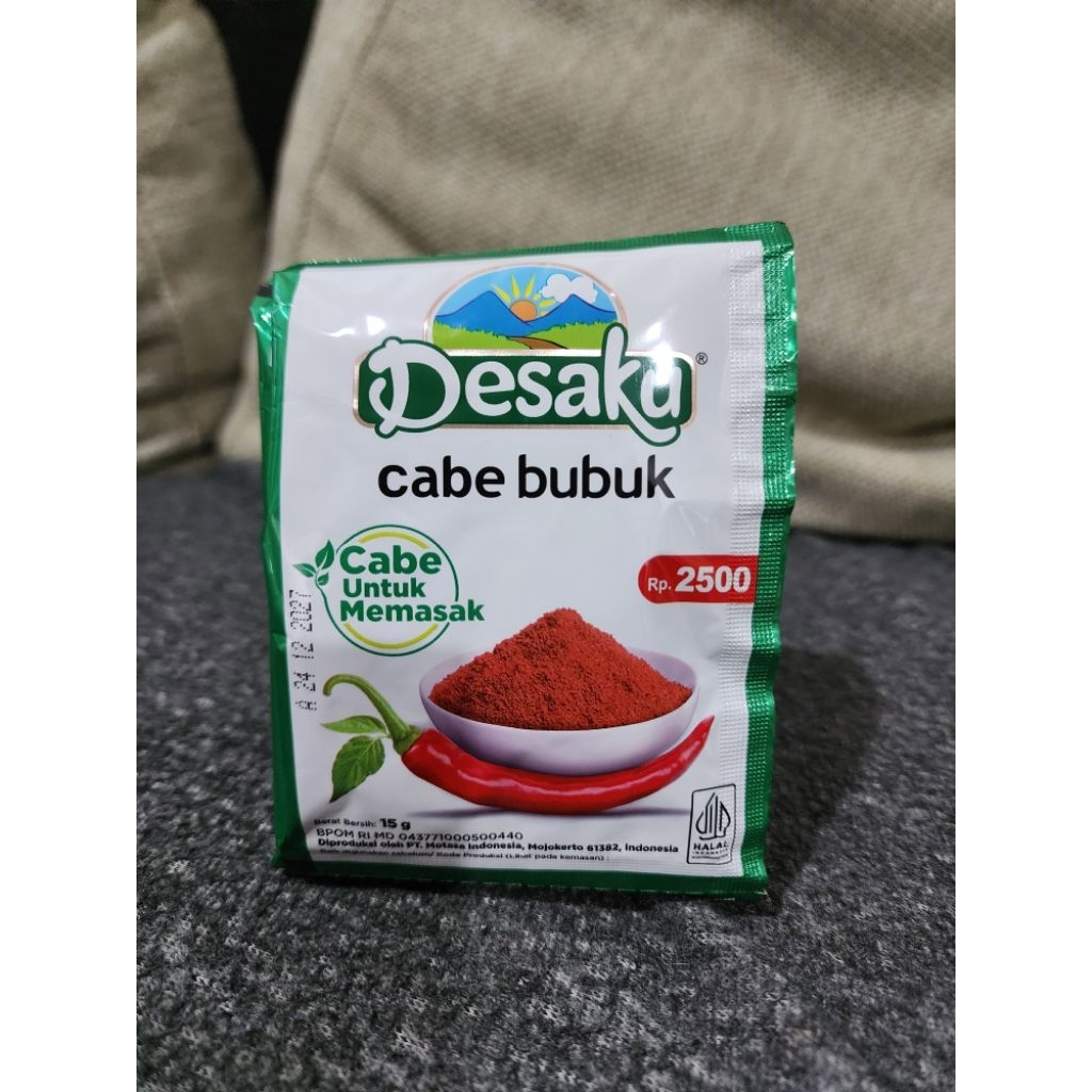 

Cabe bubuk desaku 15gr/ cabai bubuk desaku 1pcs/renteng