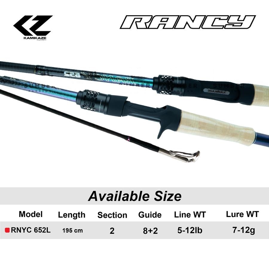 RANCY 652L Joran Baitcasting KAMIKAZE 195cm 5-12lb High Carbon Blank