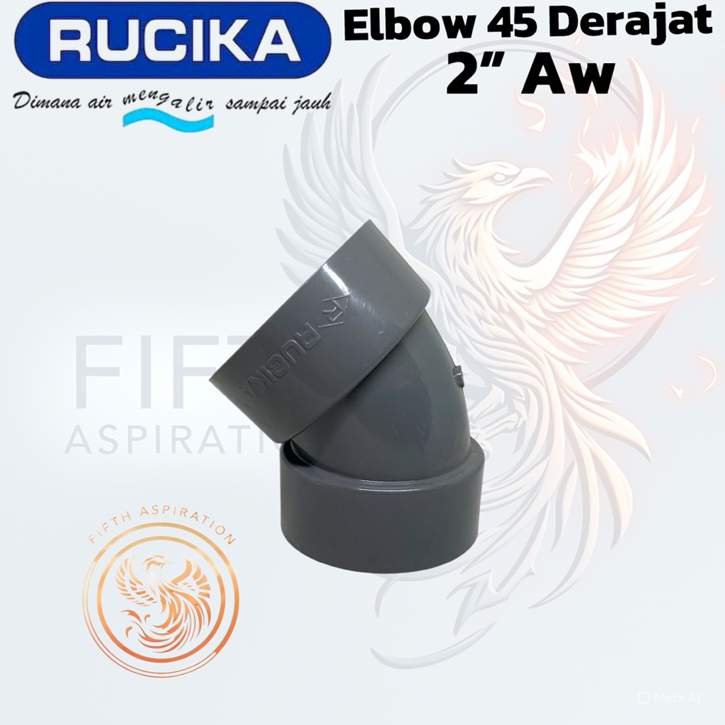 Keni 2” D 45 derajat rucika elbow 45 derajat belokan pipa 45”