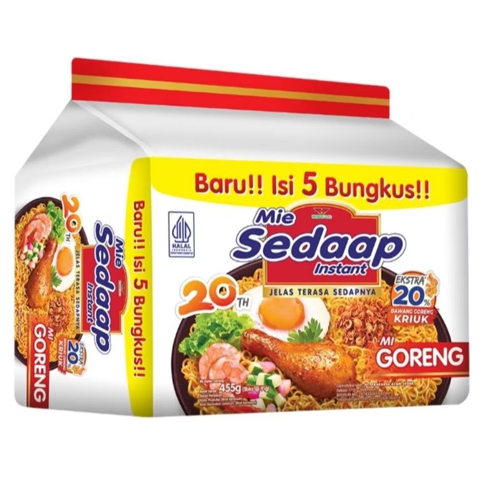 

Sedaap Mi Instan Goreng Isi 5 × 90 g