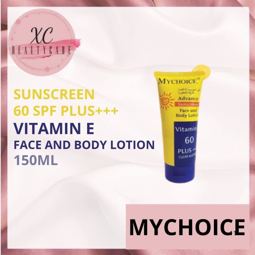 MYCHOICE ADVANCE SUNSCREEN FACE AND BODY LOTION SPF60 PLUS+++