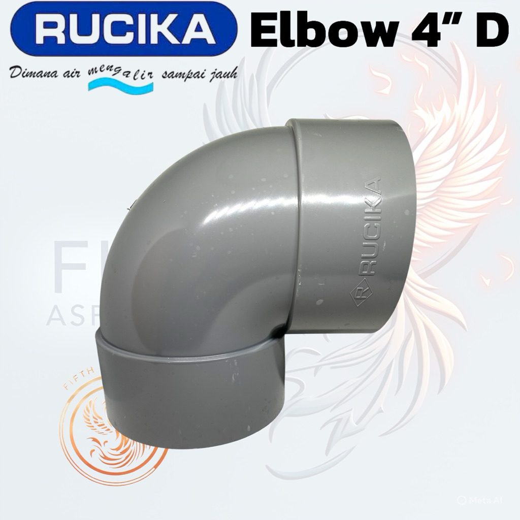 Elbow 4” D rucika keni 4” belokan pralon 4” belokan pipa 4” in inch