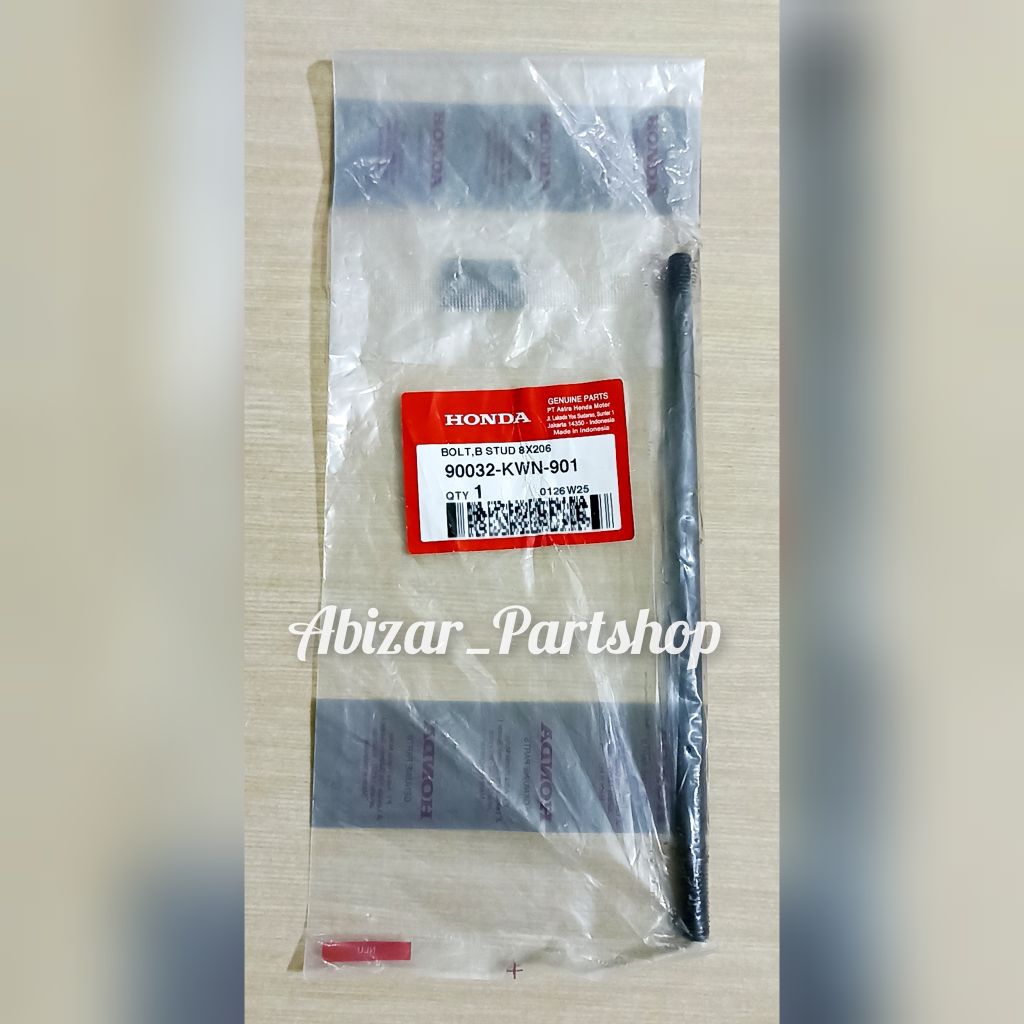 90032KWN901 90032KWN900 bolt B stud 8x206 / Baut tanam crankcase L kiri vario 125 vario 150 pcx / ba