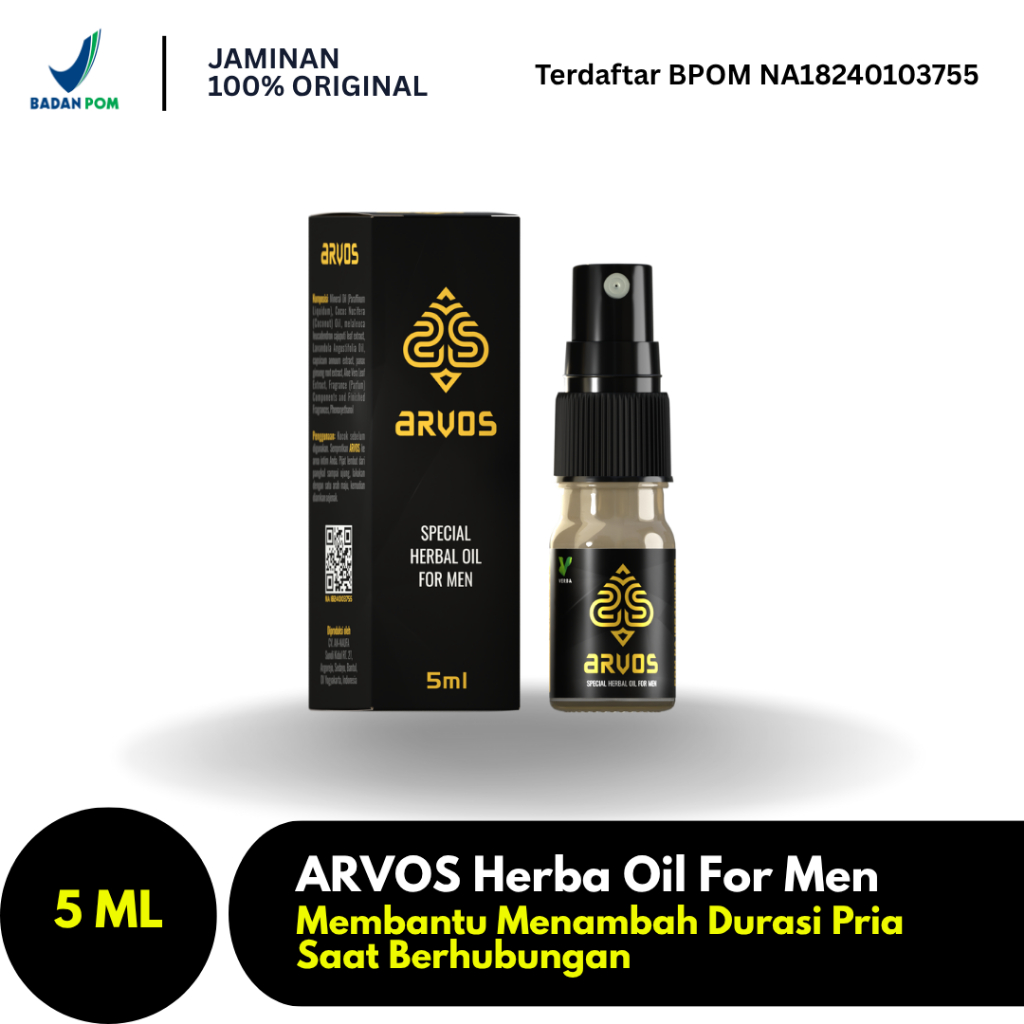 ARVOS SPRAY - OBAT TAHAN LAMA KUAT PRIA TANPA KEBAS AMPUH BPOM