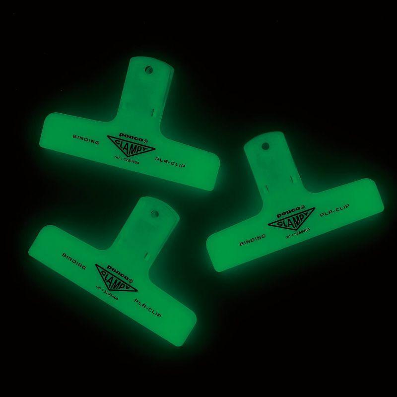

High Tide Penco Clampy Plastic Clip Glow in the Dark Penjepit Dokumen