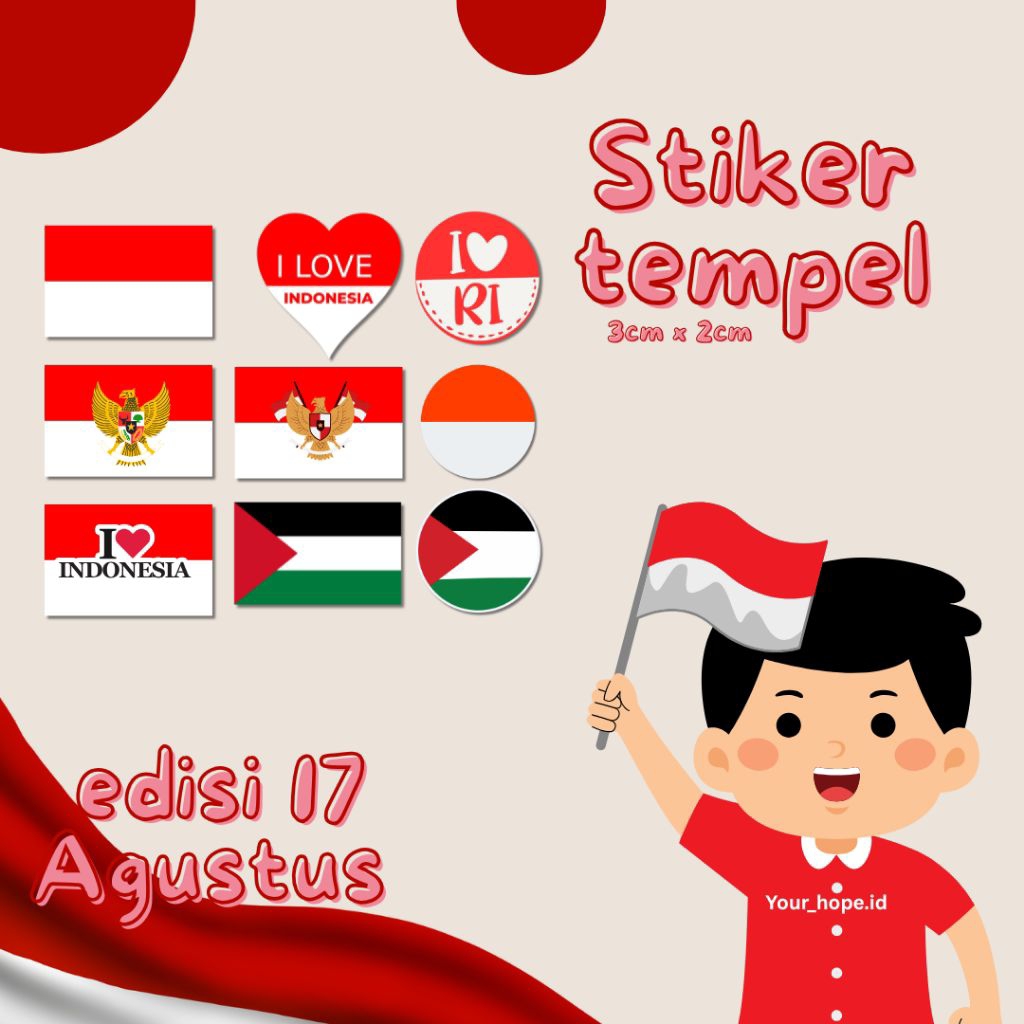 

STIKER BENDERA INDONESIA/STIKER 17 AGUSTUS/STIKER PIPI/STIKER MERAHPUTIH