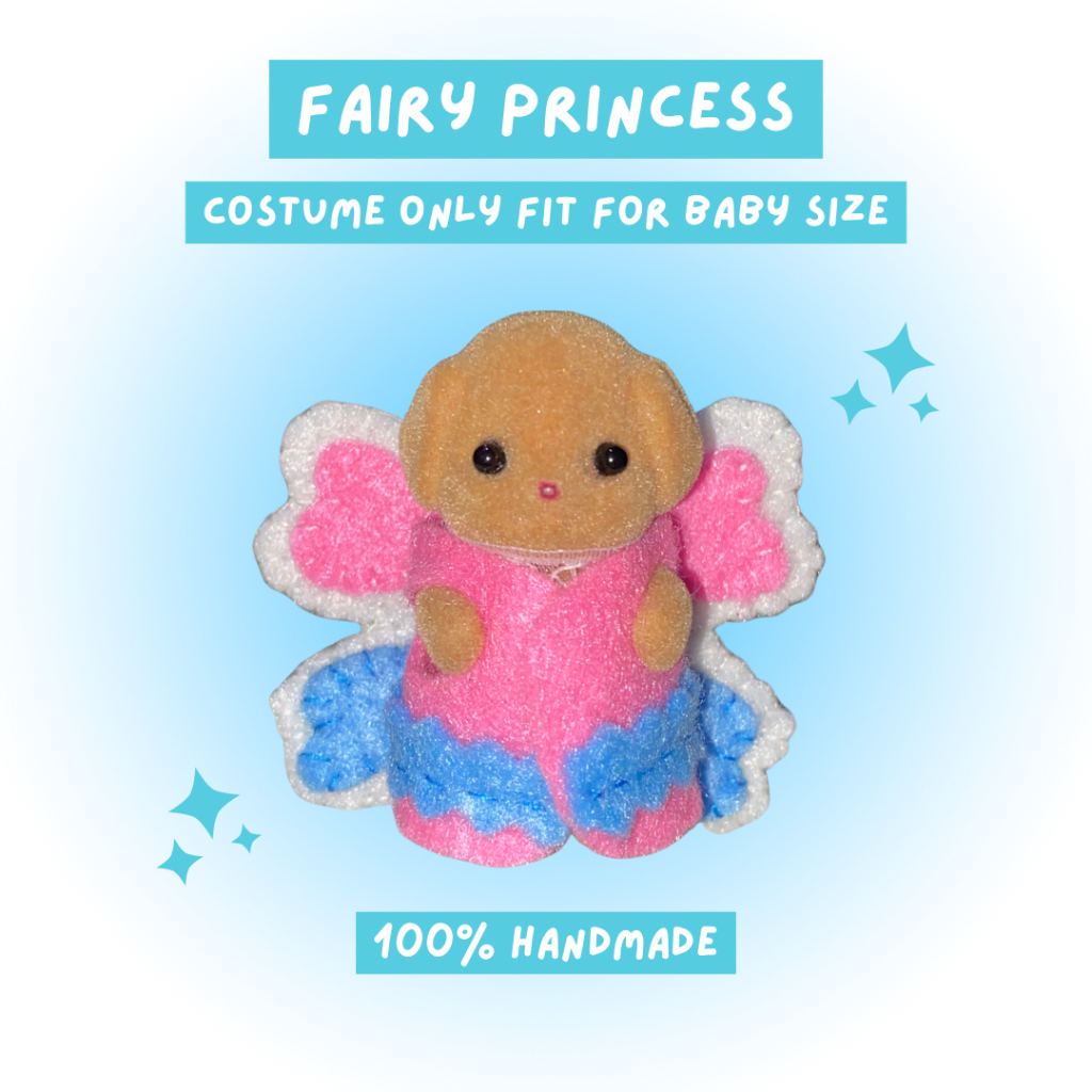 Sylvanian Families Handmade Felt Fairy Princess Costume