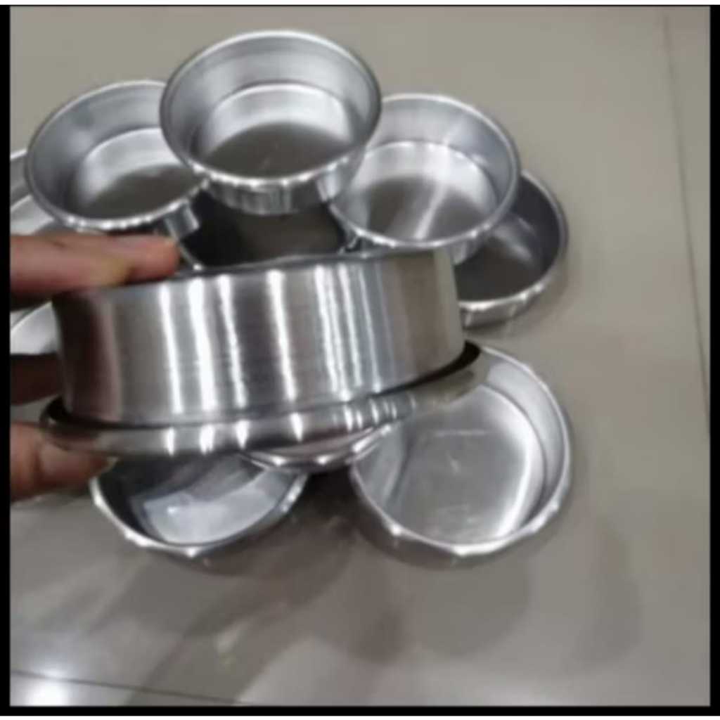 loyang bolu bulat press 10cm / loyang bulat cromboloni tanpa sambungan / cetakan kue bulat / loyang 