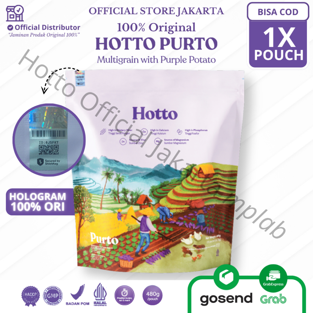 

Hotto Purto 1 Pouch Isi 16 Sachets
