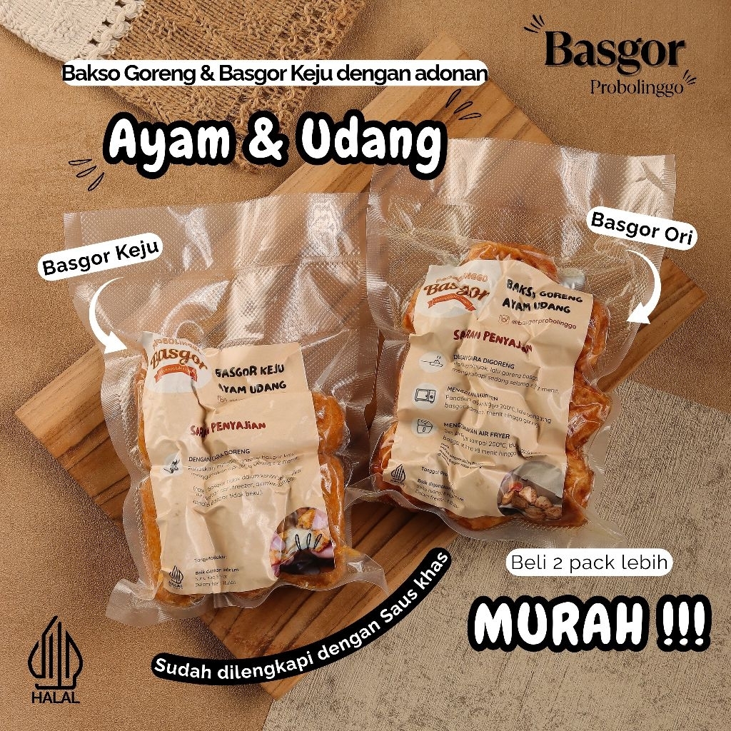 

[COMBO NYAMIL HEMAT] Basgor Ori & Basgor Keju Termurah, Bakso, Baso Goreng, Basgor Ayam Udang