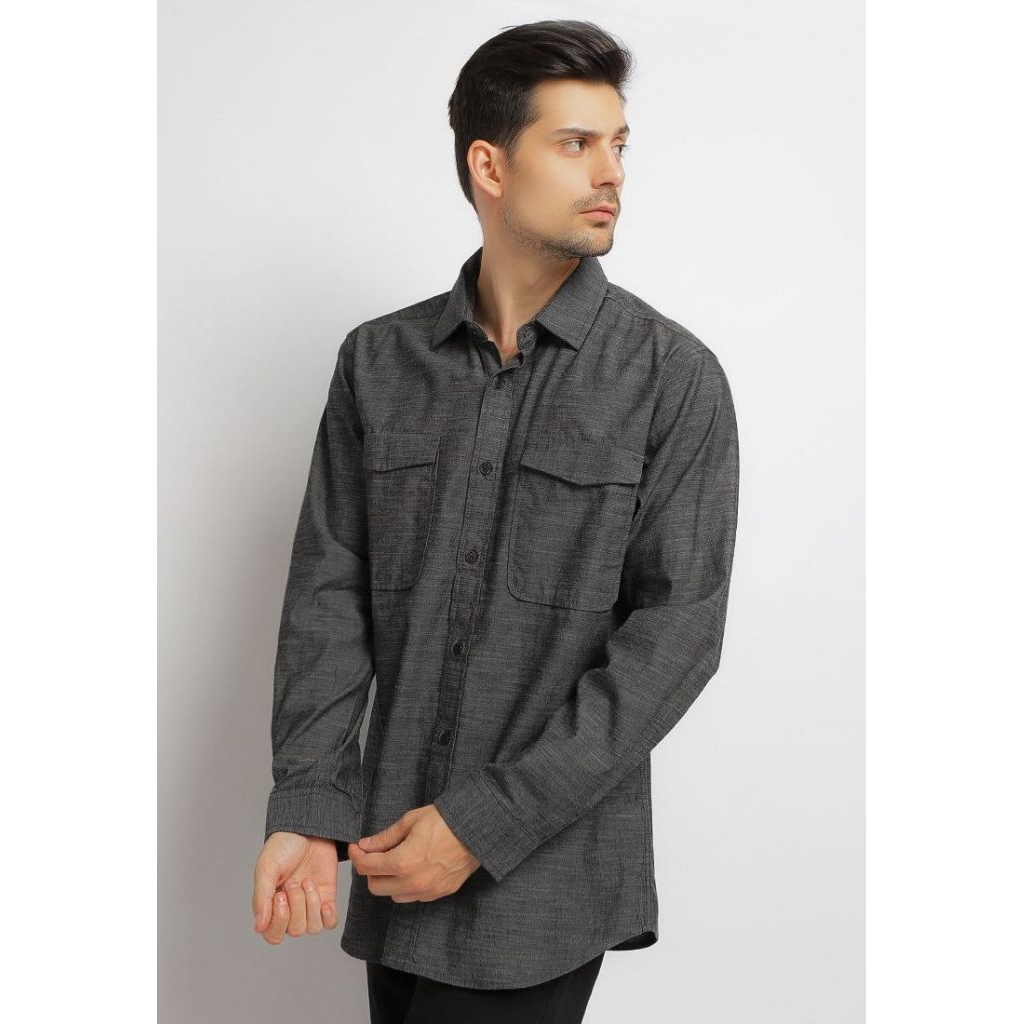Kemeja Pria LOIS Original Bahan Katun KLLR349