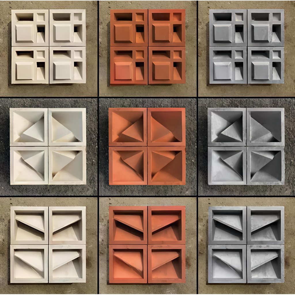 Roster dua sisi / roster beton  dua muka anti tampias