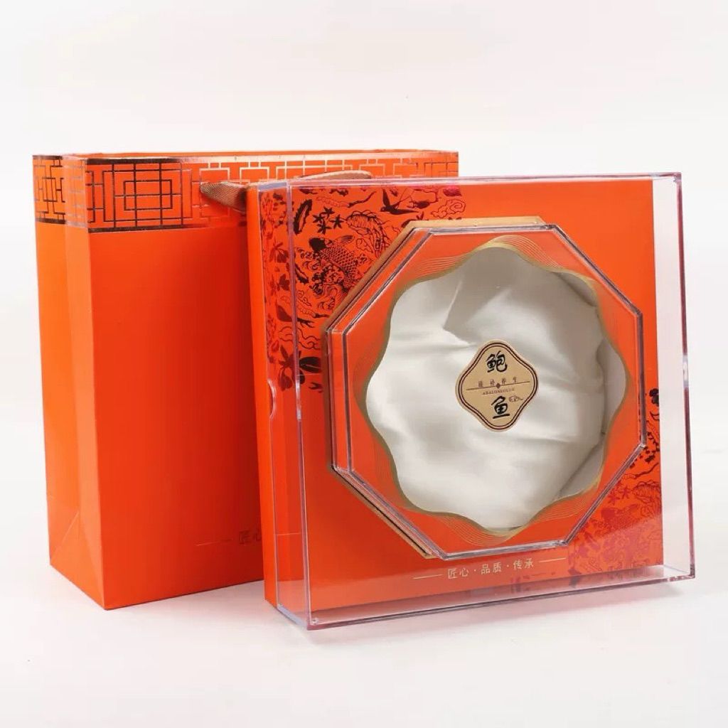 

kotak walet orange persegi Mika dalam 100-250gram 燕窝礼盒外壳方形 gift box birdnest