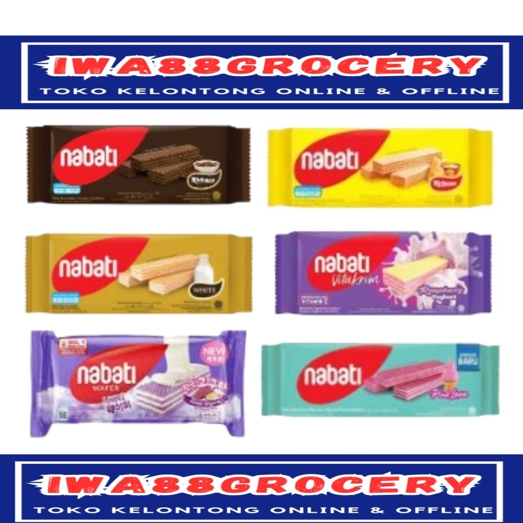 

nabati wafer biskuit semua rasa 122gr