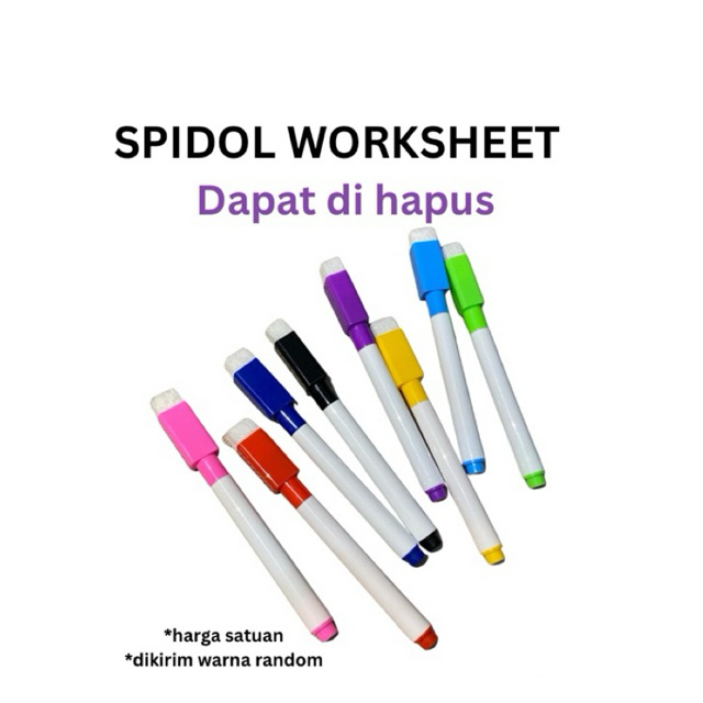 

SPIDOL WORKSHEET // SPIDOL WIPE AND CLEAN