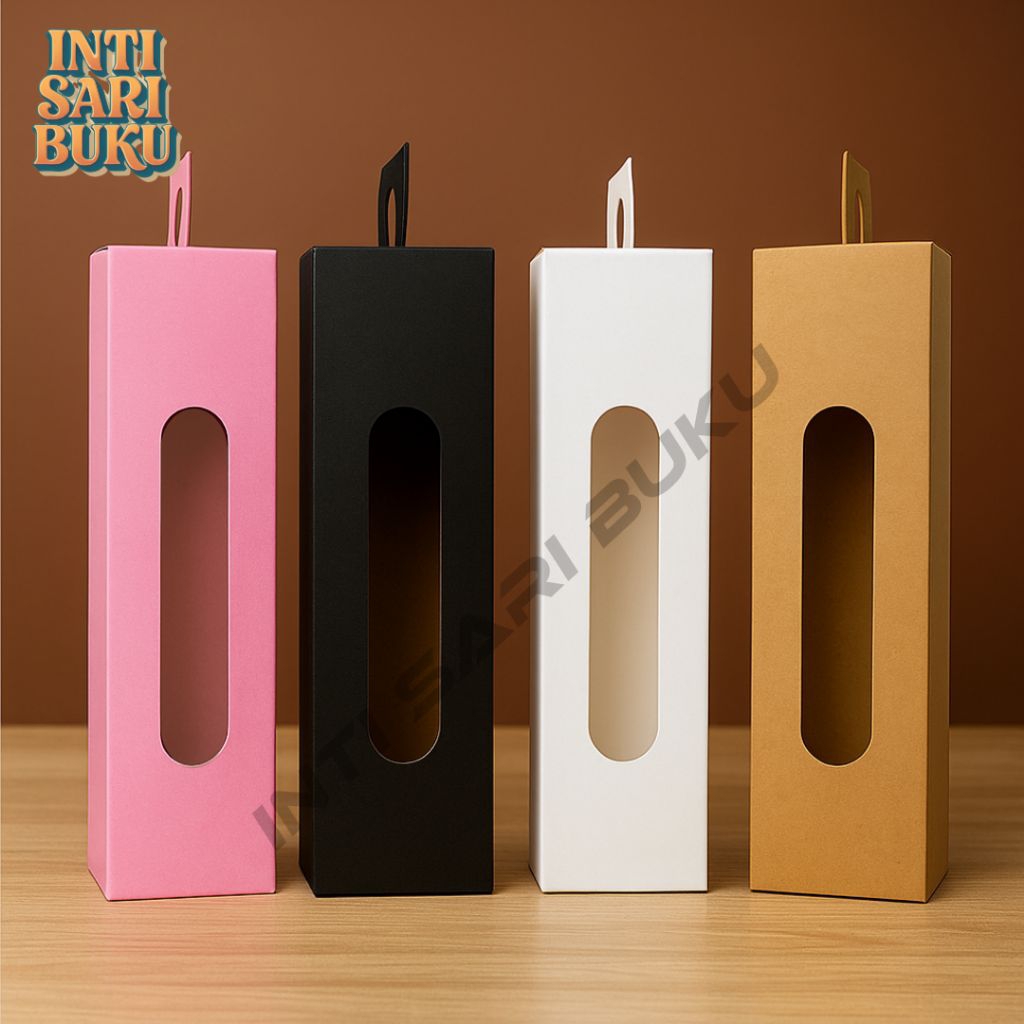 

(Isi 10)Box Dus Kemasan Packing Souvenir Botol Tumbler Aesthetic Gift Box Botol Tumbler Termos 500 ml 7,1x7,1x29,5 cm Box Botol Air Tumbler