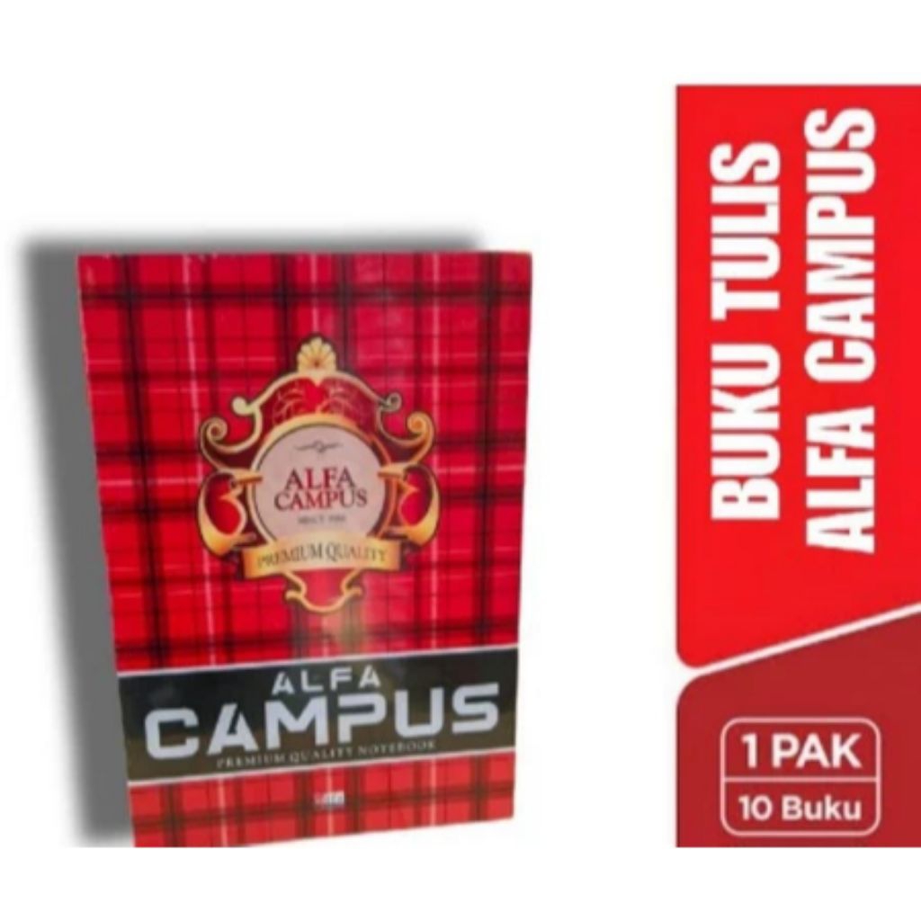 

Buku Tulis Campus Alfa Boxy 36 Lembar 1 Pack Isi 10 Buku