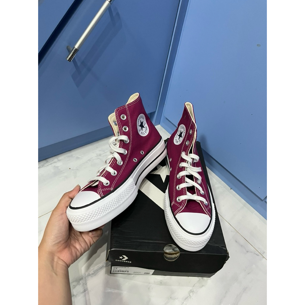 Sepatu Converse Women high burgundy sale 70% uk 38, 39 (A05471C)