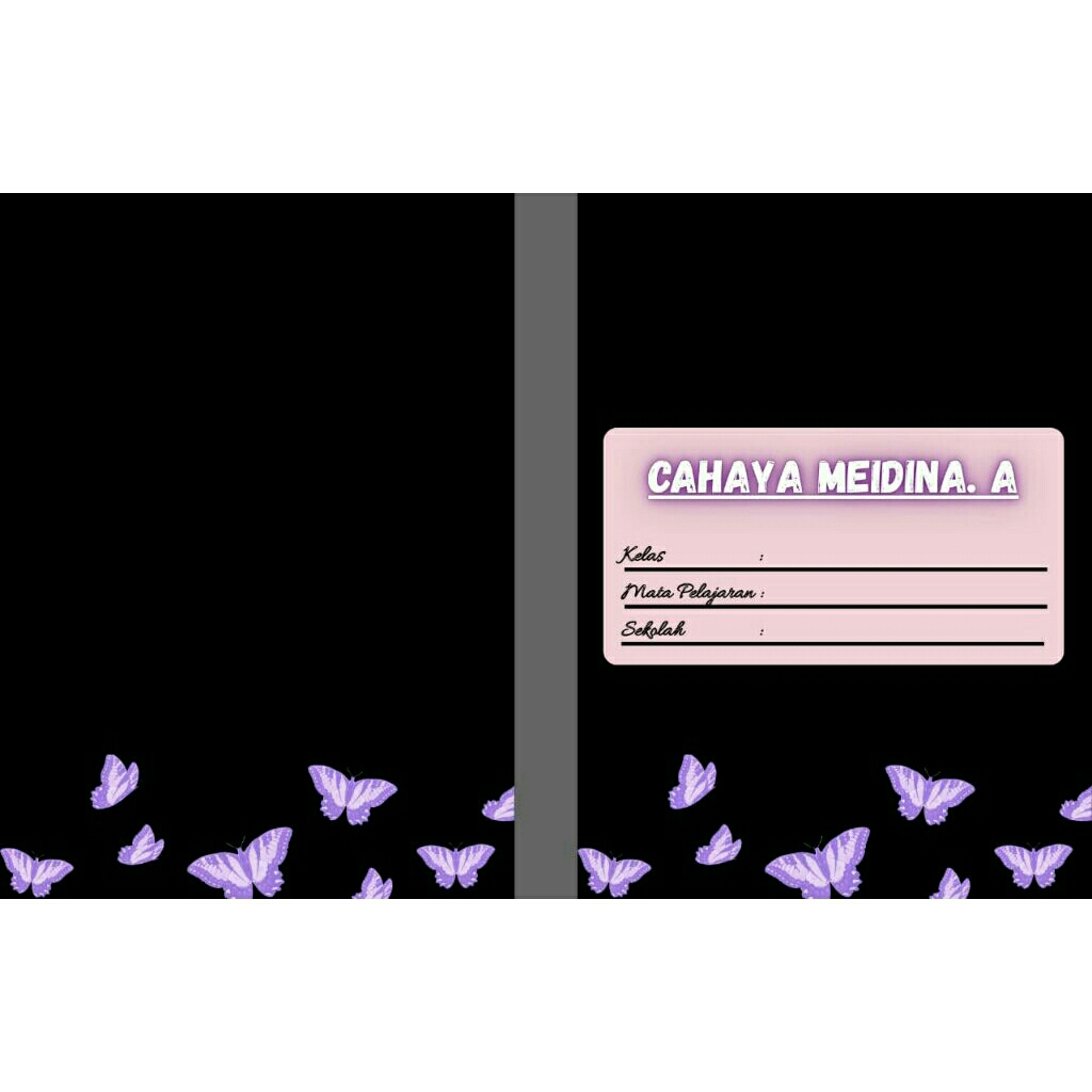 

SAMPUL BUKU CUSTOM butterfly by tithamisu