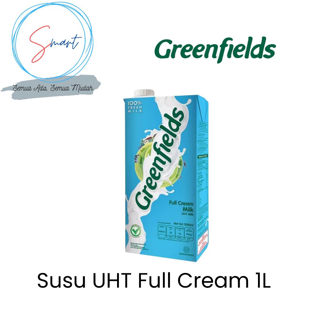 

GREENFIELDS 1 Liter Susu UHT Full Cream 1Liter