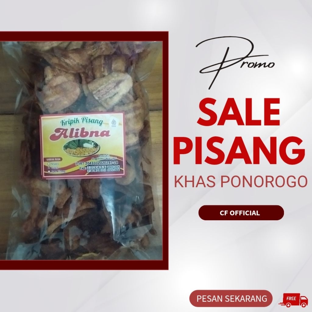 

SALE PISANG KHAS PONOROGO - OLEH OLEH - CF OFFICIAL