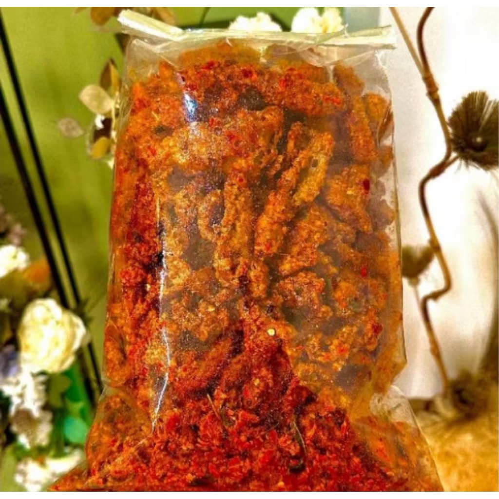 

Forcysn Kulit Ayam Crispy Pedas Daun Jeruk Isi Kemasan 1Kg