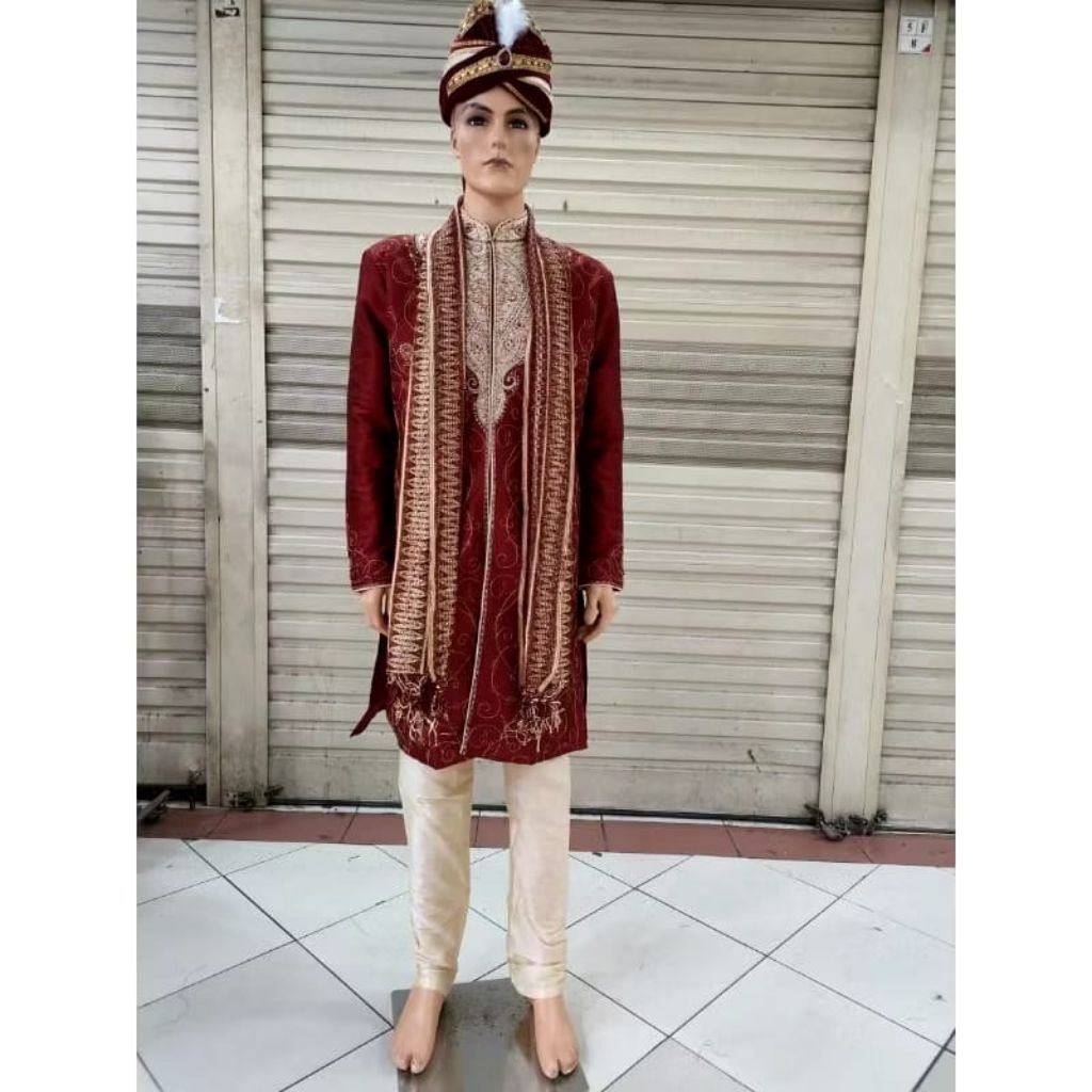 Sherwani india, baju cowok india ( baju+celan)