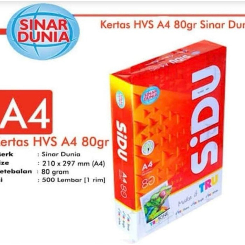 

Kertas SIDU 80 Gram